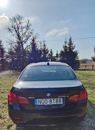 BMW Seria 5 cena 65000 przebieg: 202000, rok produkcji 2014 z Gniew małe 781